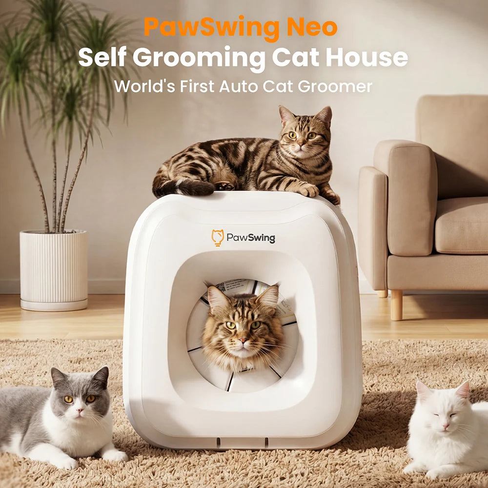 Self-Grooming Cat House